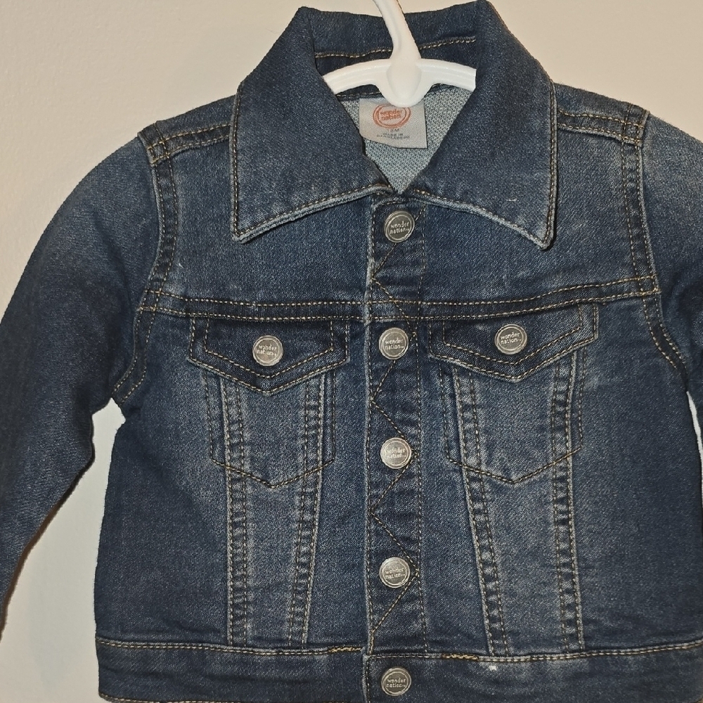 Wonder Nation Dark Blue Jean Jacket for Kids LOT-R2 - Picture 4 of 5